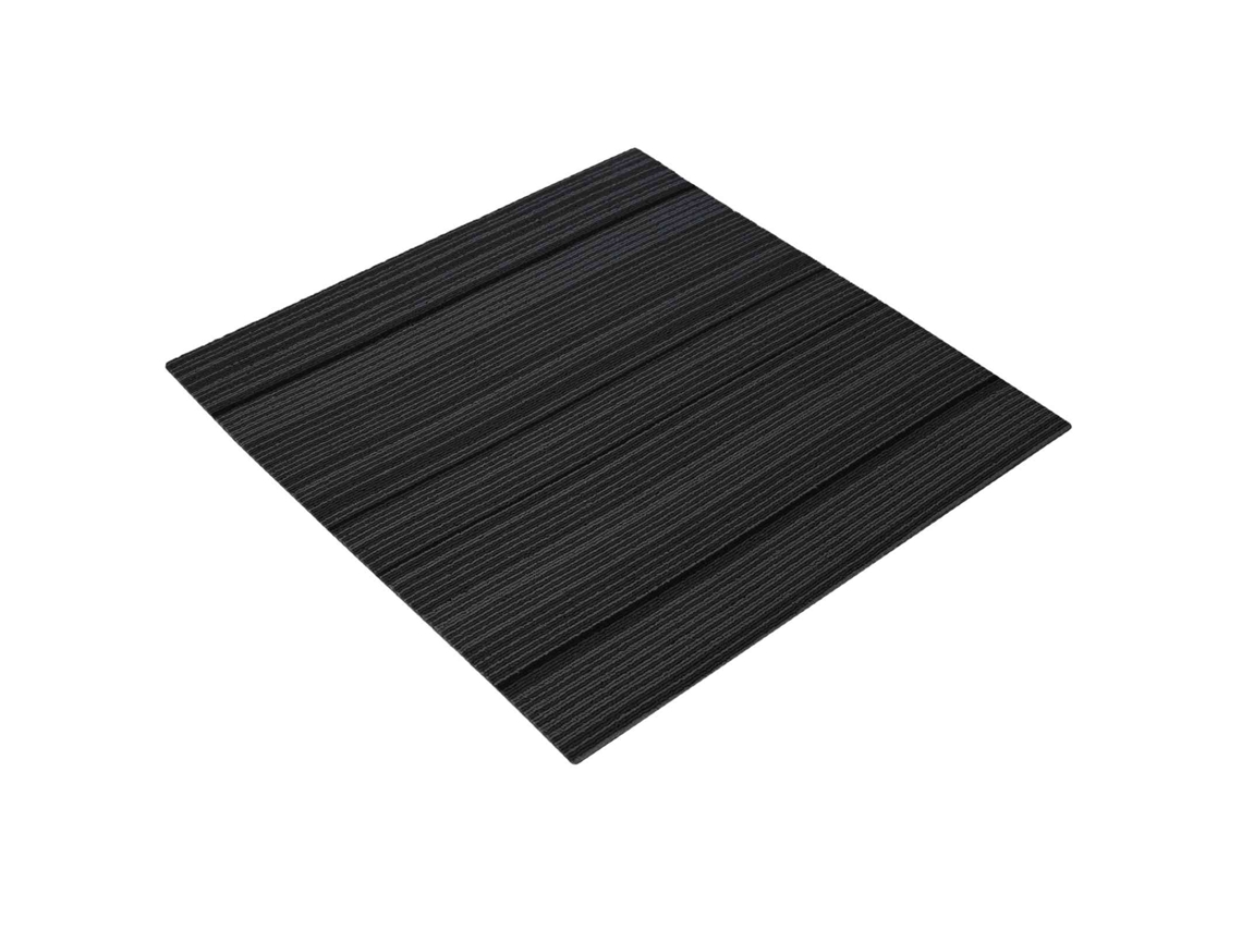 Vidaxl Azulejo De Carpete Listrado Cinza Claro 50 X 50 Cm 4 Pcs