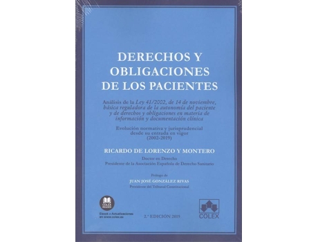 Livro Derechos Y Obligaciones De Los Pacientes de Ricardo De Lorenzo Y Montero (Espanhol)