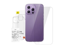Capa Transparente Baseus Para Iphone 14 Promax Vidro Temperado
