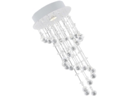 Luminária de Teto Led Espiral Criativa com Cristais, 5w, Luz Branca Fria, Design Moderno para Varanda e Sala de Estar. SFUSHOS