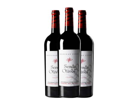Vinho ZIFAR Senda de los Olivos Tempranillo Ribera del Duero Crianza (0.75 L - 3 Unidades)