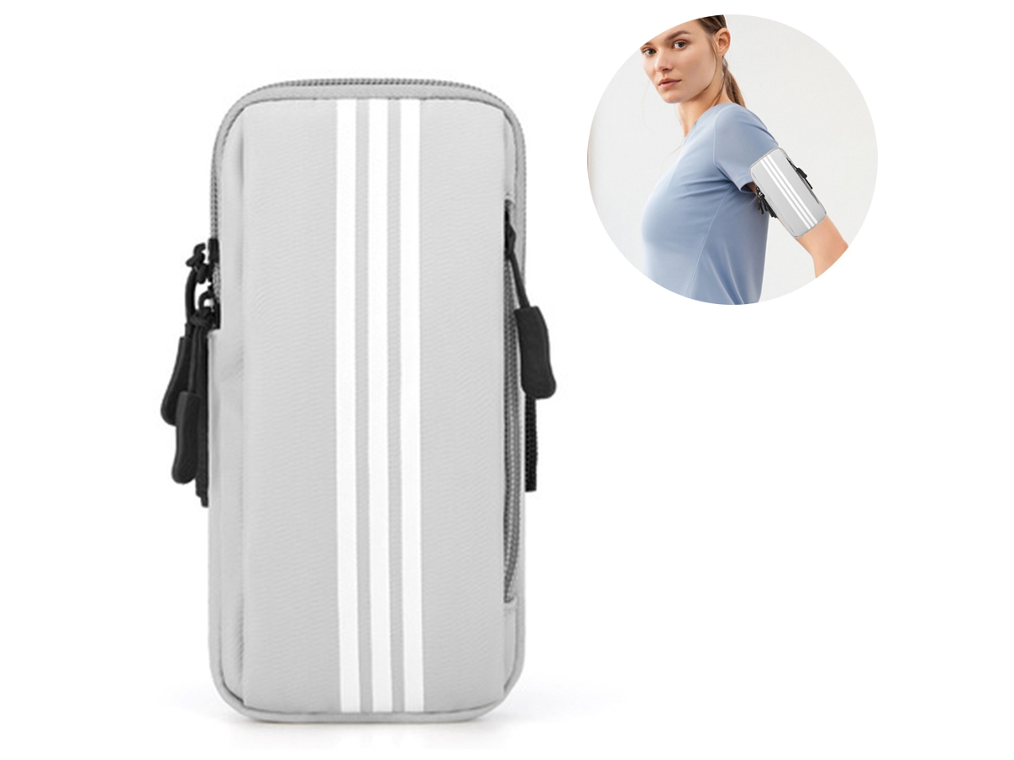 Bolsa De Braço Para Celular Para Corrida Ax3015 - Cinza