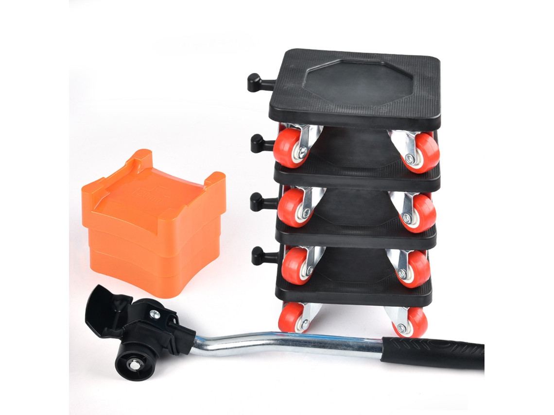 Conjunto de 8 peças de elevador de móveis com 4 rodas para serviço pesado, ideal para sofá, mesa e guarda-roupa.