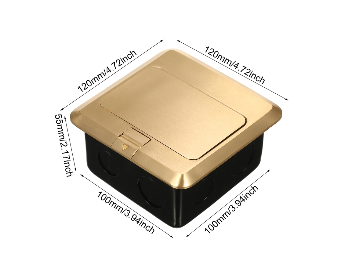 Socket De Suelo De Cobre Total, Plegable, Impermeable, Multifuncional, Luxury
