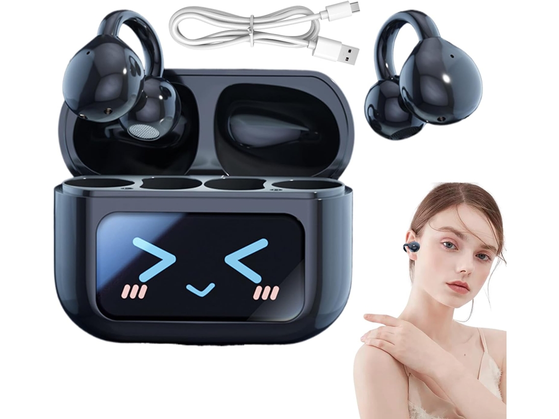 Fones De Ouvido Sem Fio Com Tela, À Prova D Água
