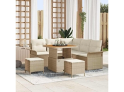 Vidaxl Conjunto De Sofá De Jardim 8 Unid. 7-número De Lugares