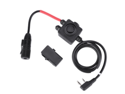 Adaptador Ptt para Rádio Militar Z tac, Fones Z134 ken AQUAFORGE