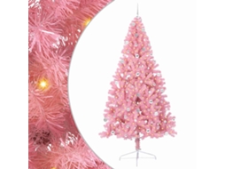 Conjunto 1 Decoração De Árvore De Natal Vidaxl Rosa Pvc (240 Cm)