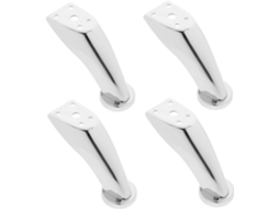 Pés De Metal Reforçados Para Móveis Popetpop, Conjunto De 4 Peças, Para Sofá, Armário, Mesa De Centro, Cômoda E Banco, 4