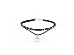 Colar De Clavícula Feminino Com Camadas Duas E Decoração De Strass