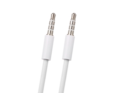Cabo De Áudio Auxiliar 3.5mm Macho Para Macho, Cordo Extensor Estéreo Branco, Compatível Com Dispositivos De Áudio Padrão
