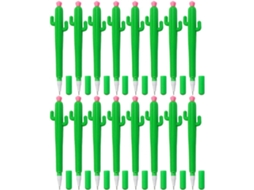 Conjunto De 25 Canetas Esferográficas Gleavi Com Design Cactos E