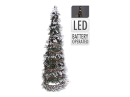 Árvore de Natal EDM Rattan 20 Leds 40 Cm