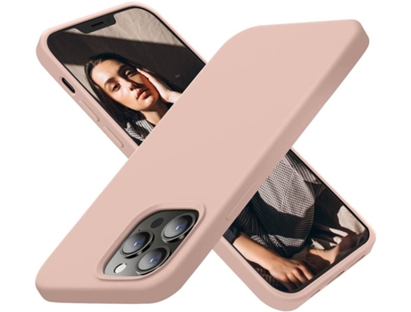 Capa iPhone 13 Pro HONXINM Ultrafina Rosa