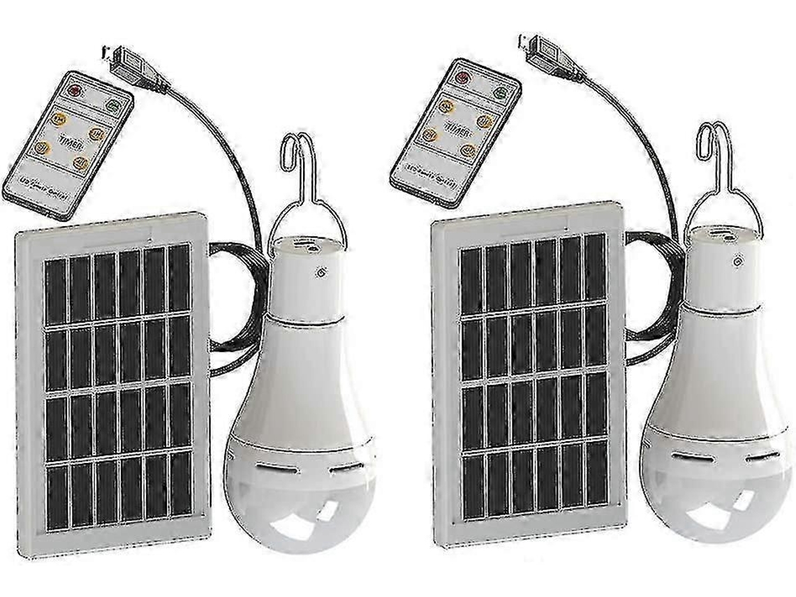 Luz Solar Led De 9 W, Lâmpadas Super Brilhantes Com Controle Remoto. Olysi Shop