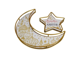Prato de Ferro Ramadan com Lua Crescente LAXISCREED