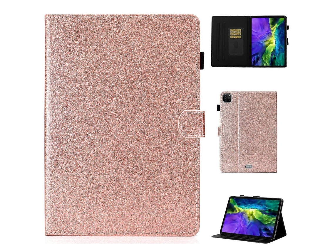 Capa de couro inteligente com glitter Webake para iPad Pro 11 (2024)