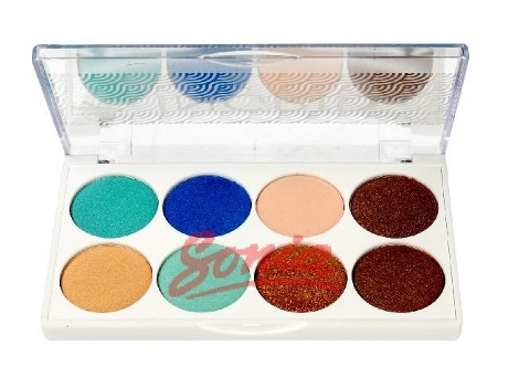INGRID Bali Palette Eyeshadow Blue Lagoon 8 9.5G