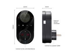 Termostato inteligente Primerox WiFi 16A controle por app, modo aquecimento e resfriamento, 6 períodos | S/MARCA