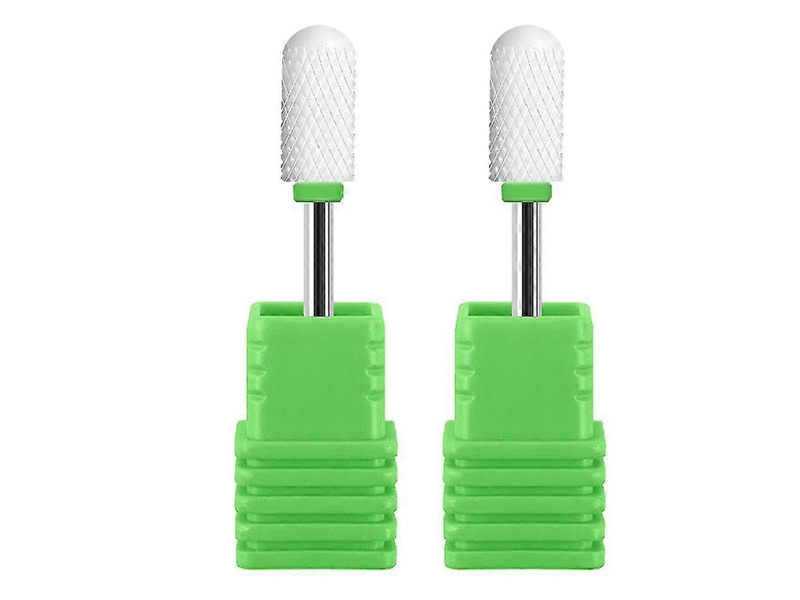 Brocas de Cerâmica para Unhas YUNZII com Cabeça Grande para Cutículas e Ferramenta de Manicure e Pedicure