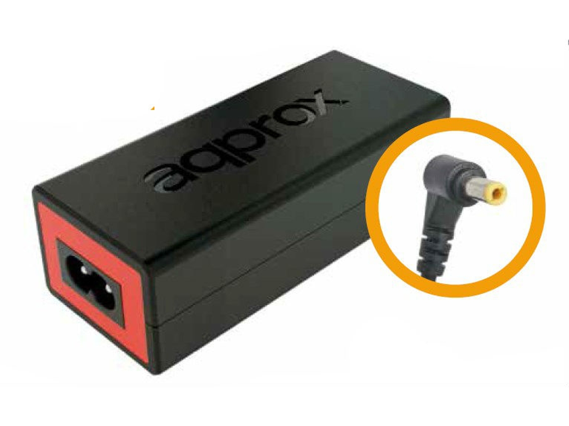 Transformador Approx appA03 Interior 65W Preto e Vermelho