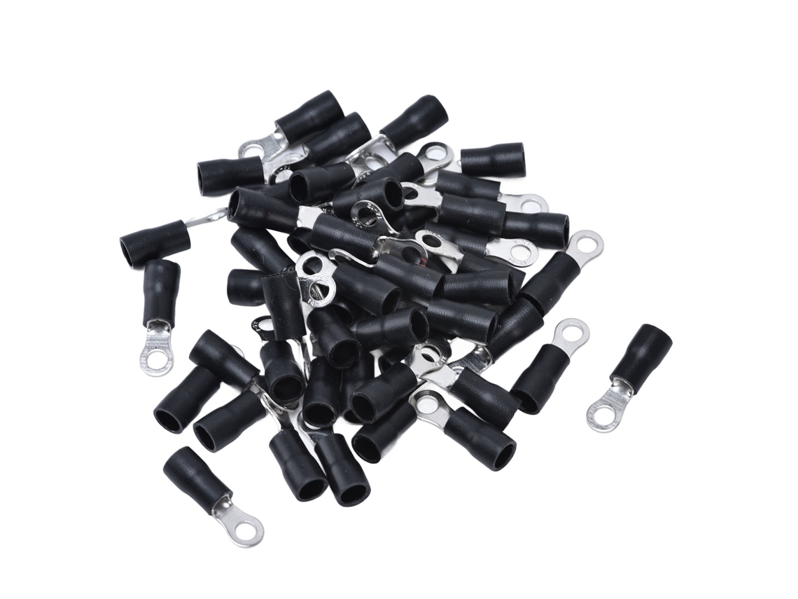 Conjunto De Conectores De Anel Isolados Laxiscreed Para Cabos Awg14-12, 50 Peças, Ligação Segura E Resistente