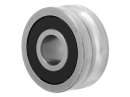 Laxiscreed Rolamento Guiador Em U Com Rodízio Único, 8mm Interno, 24mm Externo