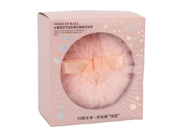 Bola De Puff Para Maquiagem Destaque Facial E Corporal