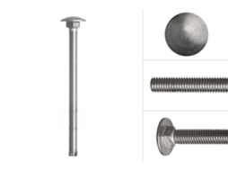 Parafuso Cabeça Redonda de Aço Inox M6 X 80 Mm 50 Peças WOVAR