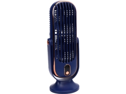 Ventilador Mesa Sem Hélices 5 Vel Motor Escovas Azul