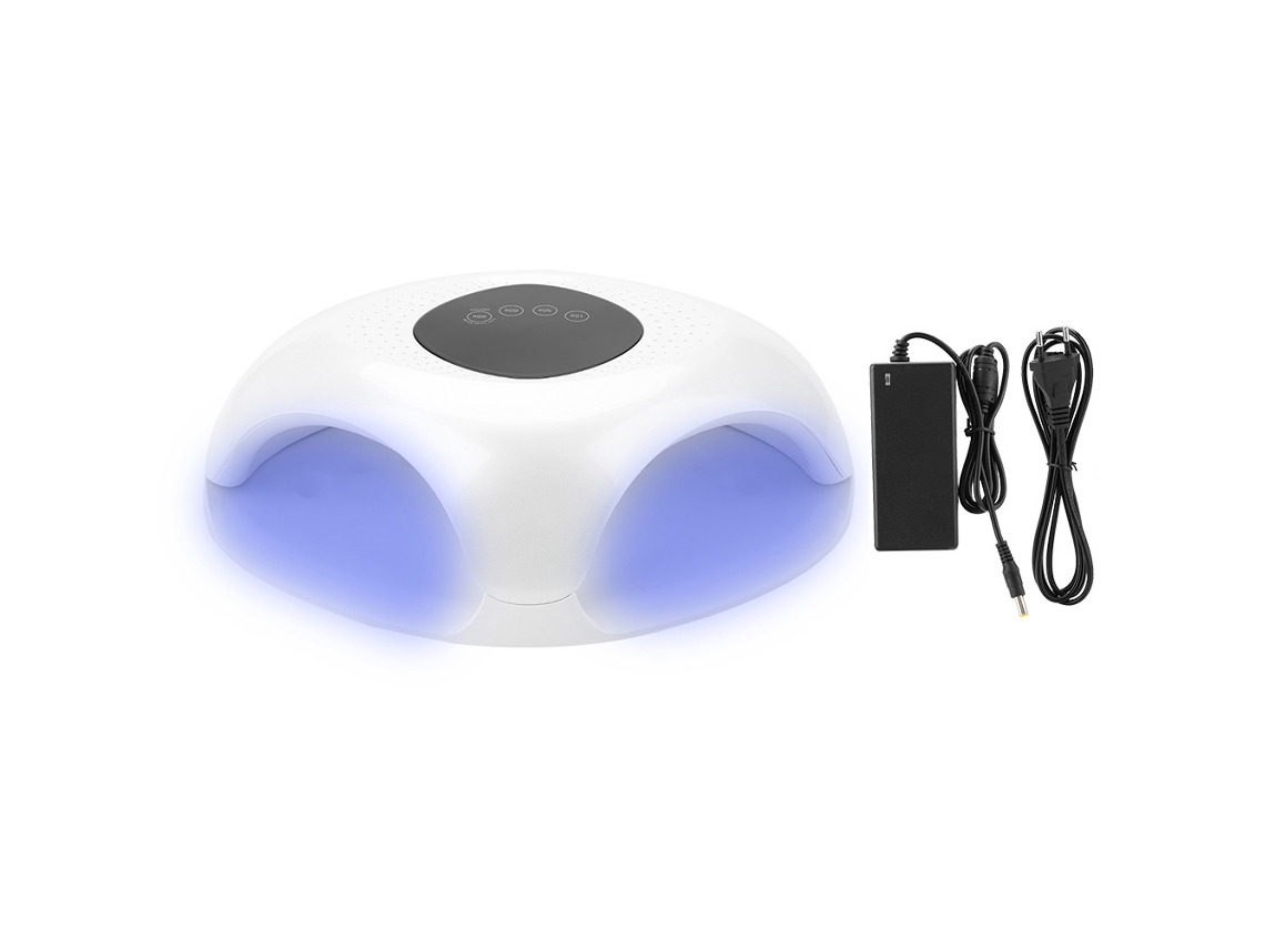 Lâmpada LED UV inteligente de 60 W para unhas com sensor automático e temporizador para secagem de gel.