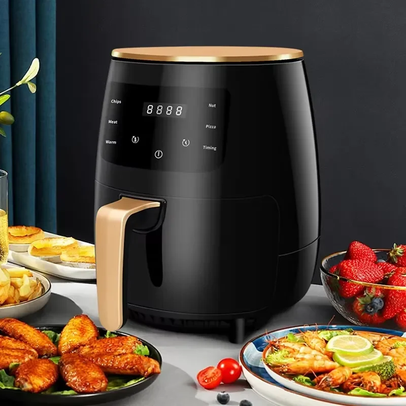 Forno/fritadeira Elétrica com Visor Digital de 4,5l MDUG (preto)
