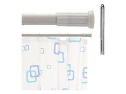 Varão para Cortinas Extensível Branco Metal Plástico 1,10-2 M