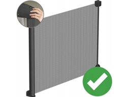 Barreira retrátil de escada Twinky Black 80x130 cm Segurança