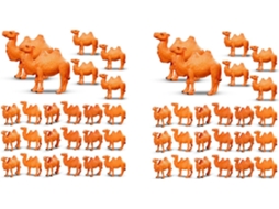 Miniaturas de 48 Camelos para Decoração de Bolos e Escritórios SFUSHOS