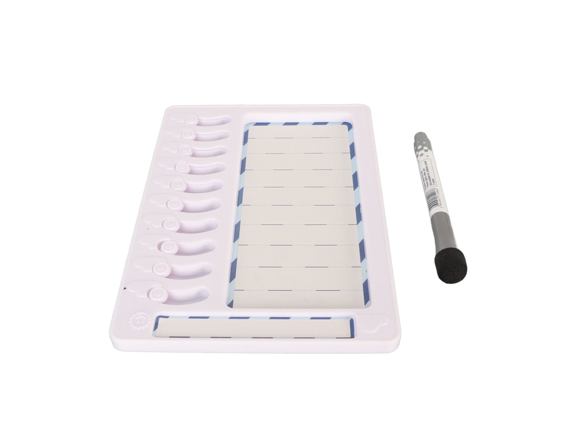 Tablero de Tarefas Apagável para Crianças com Ímã e Quadro Branco Reutilizável para Rotinas Diárias e Lista de Tarefas
