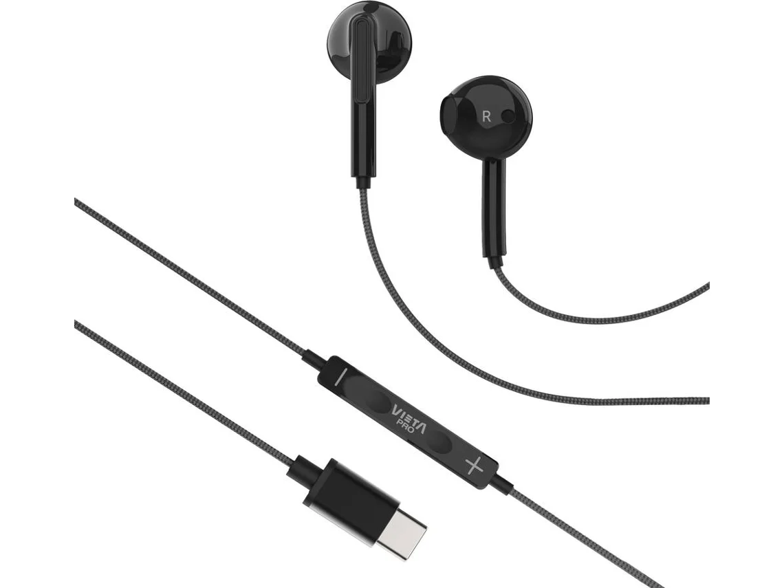 Auscultadores com Cabo USB-C VIETA PRO Homy 2 (In Ear -  Microfone - Preto)