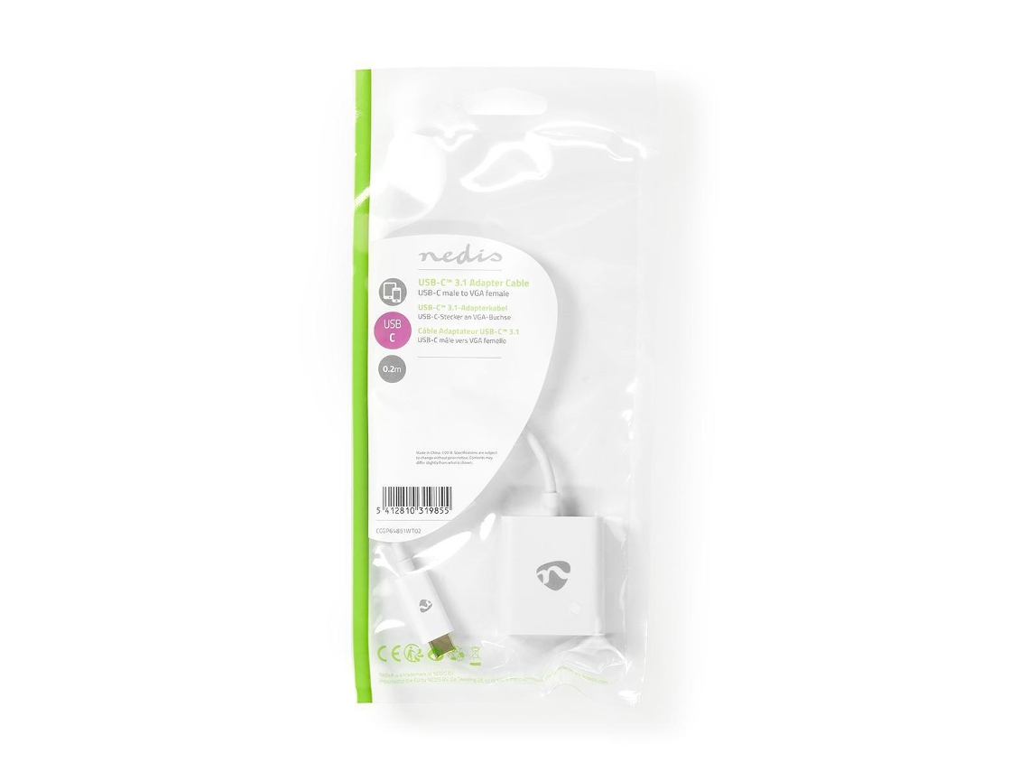 Nedis Ccgp64851Wt02 Adaptador Gráfico Usb Branco