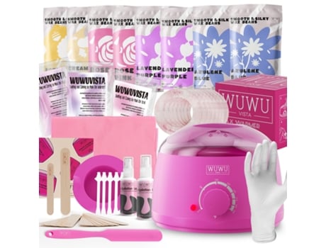 Kit de Depilação Wuwuvista, Presente Perfeito de Halloween, Cera Dura para Depilação com Aquecedor de Cera e Contas de Cera para…
