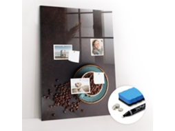 Quadro Magnético De Parede Grãos De Café Para O Escritório Espelharte (70x100 Cm)