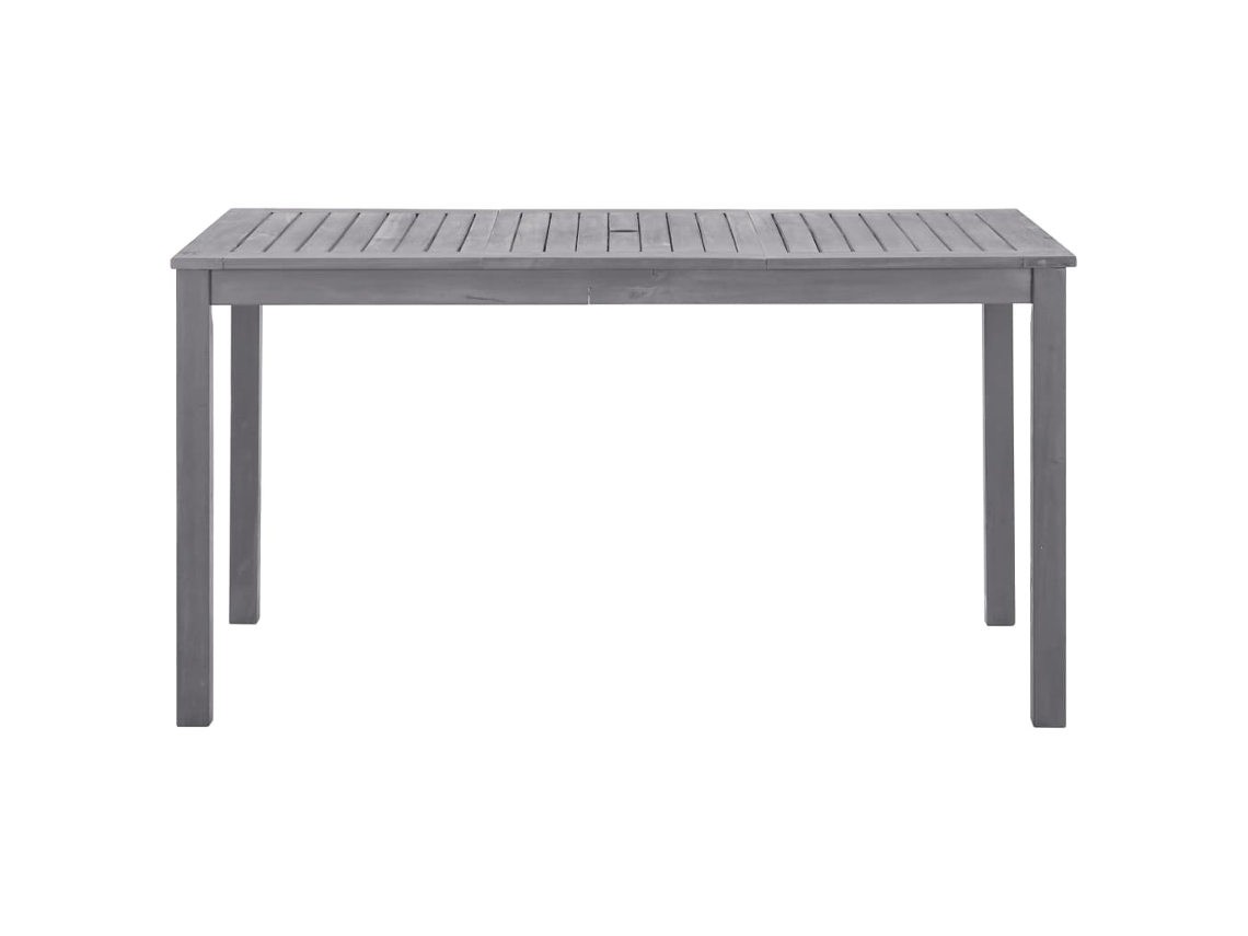 Mesa de Jardim Acácia Maciça Cinzento Lavado 140x80x74 cm MAISON EXCLUSIVE