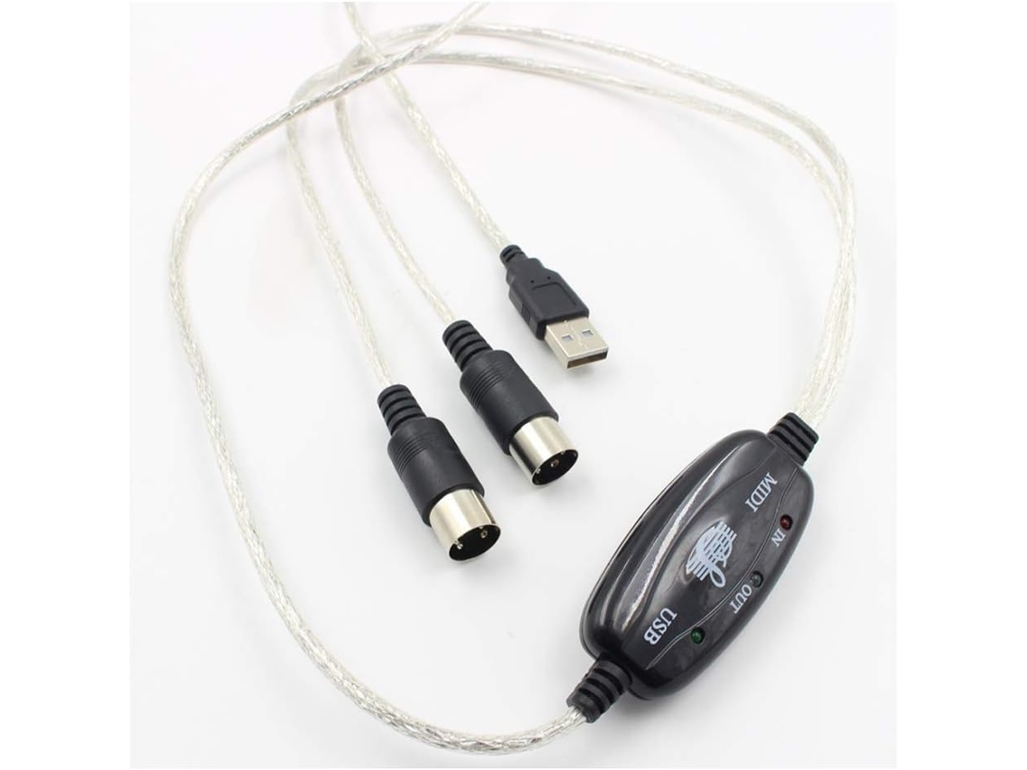Lurelia Cabo Usb Midi, Interface Para Teclados, Pianos E Sintetizadores, Pc E Computador