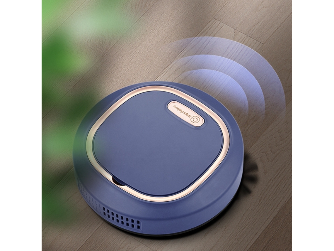 Mini aspirador robô mudo com pano de limpeza/escovas caixa de poeira recarregável USB para sala grande