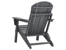 Cadeira Adirondack Succebuy De 2 Peças, Cadeira Dobrável De Plástico Para Fogueira, Resistente A Qualquer Clima, Cinza