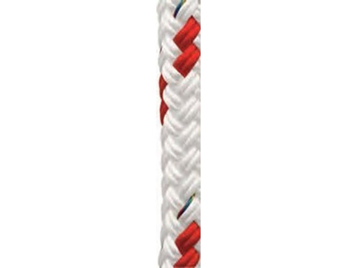 Corda Polybraid 16 150 M Vermelho Branco 8 Mmpoly Ropes