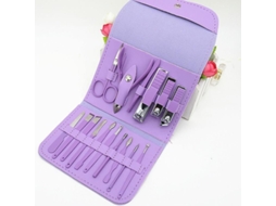 Kit de Manicure e Pedicure Profissional com 16 Ferramentas de Aço Inoxidável para Mulheres e Homens