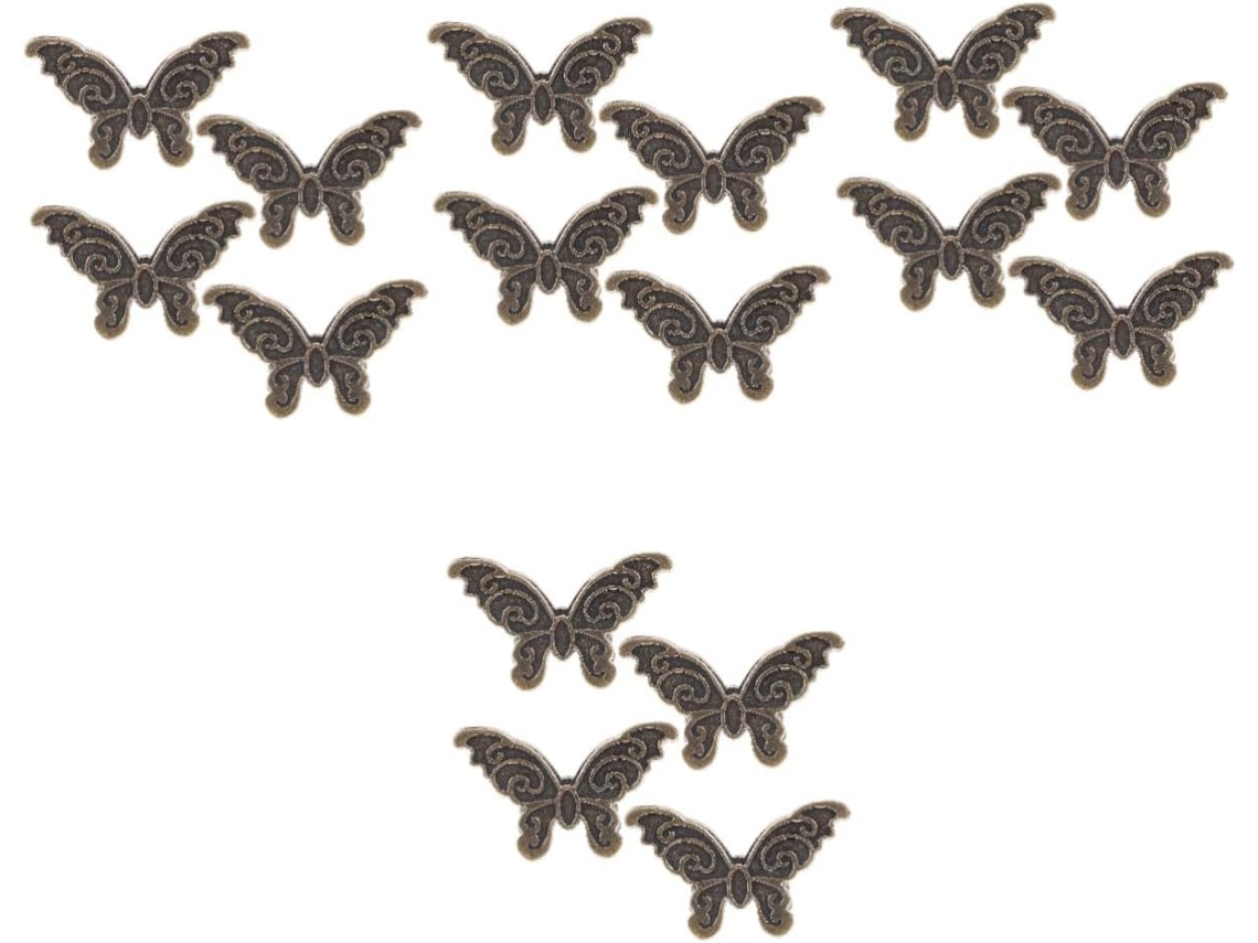 Conjunto Nuobesty com 16 Clips Decorativos para Organização de Documentos, Artesanato e Artigos de Papelaria. Design Elegante e Antigo.