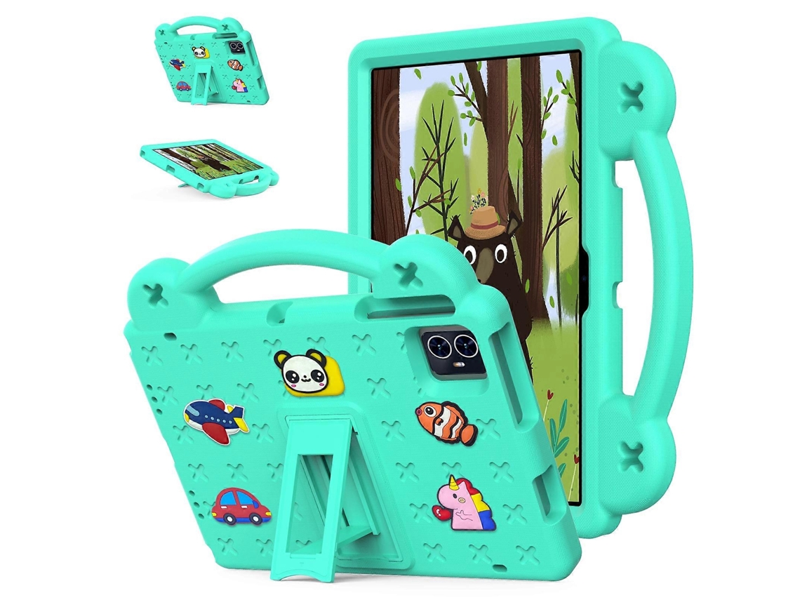 Capa infantil de EVA à prova de choque com suporte e alça para tablet da Webake