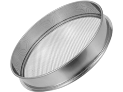 Peneira De Solo Redonda De Aço Inoxidável De 30 Cm, Peneira De Metal Com Malha Fina.