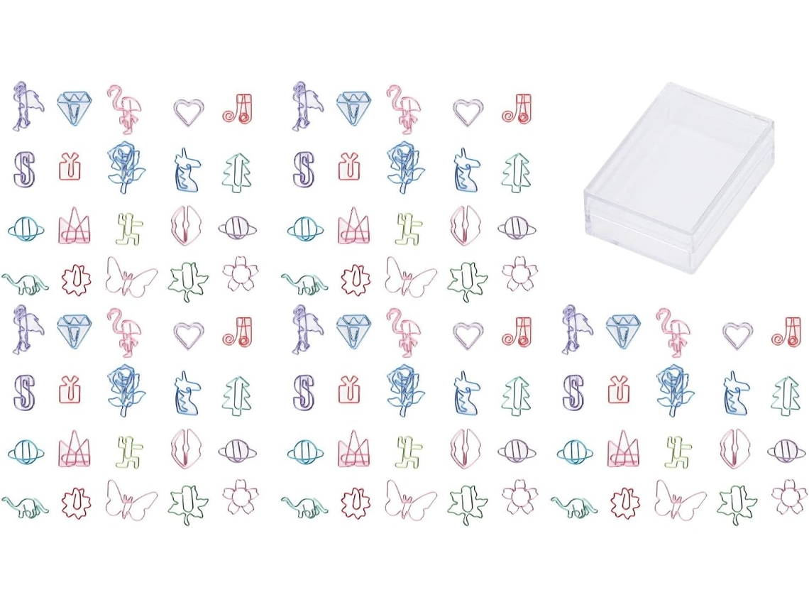 100 Clipes de Papel Pequenos, Macios, Multiuso, Bonitos, Refinados, com Revestimento Interno, Reutilizáveis